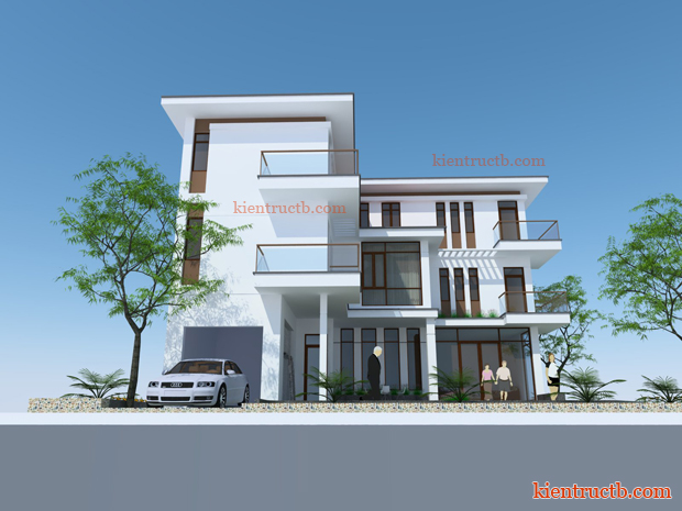 thiết kế biệt thự hiện đại tại thành phố Nam Định 06