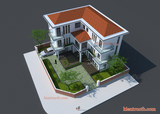 thiết kế biệt thự hiện đại tại thành phố Nam Định 09