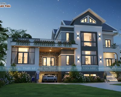 Mẫu 20 – Thiết kế biệt thự tại p. Hoàng Diệu, thành phố Thái Bình