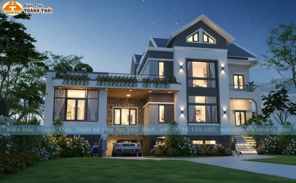 Mẫu 20 – Thiết kế biệt thự tại p. Hoàng Diệu, thành phố Thái Bình