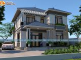 Mẫu 21 – Thiết kế biệt thự 2 tầng mái nhật hiện đại tại Đông Hợp, Đông Hưng